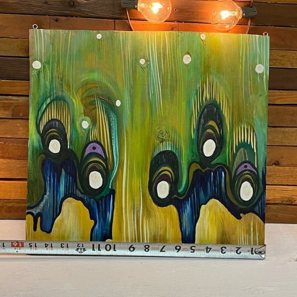 15.5”x 14” original acrylic on board - Picture 4 of 5